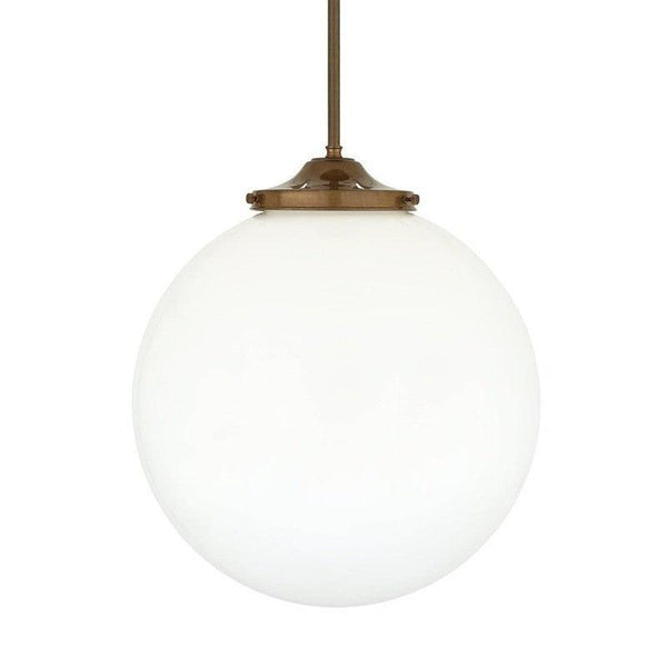 Luanda Pendant Light Opal Glass Globe