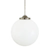 Luanda Pendant Light Opal Glass Globe-Mullan Lighting-Antique Silver-nirohome