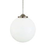 Luanda Pendant Light Opal Glass Globe-Mullan Lighting-Antique Silver-nirohome