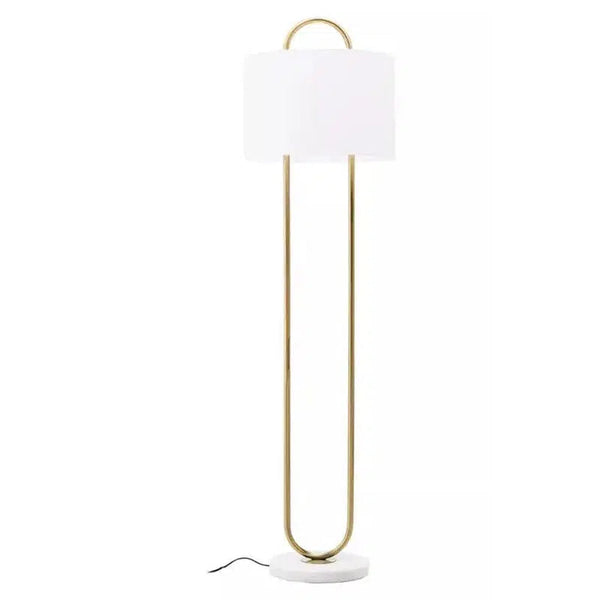 Lumina Gold & Marble Floor Lamp