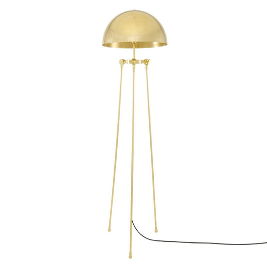 Mullan Lighting Maua Brass Dome Floor Lamp