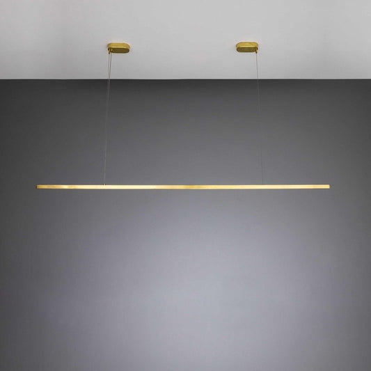 Mullan Lighting Fairfield LED Linear Pendant Contemporary Brass