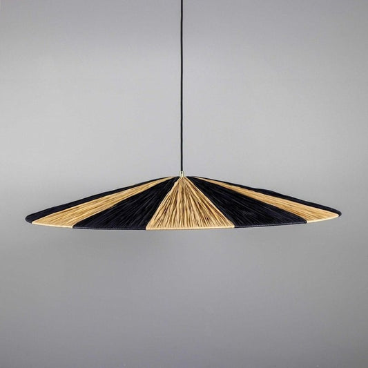 Mullan Lighting Vernon Pendant Light Raffia Striped