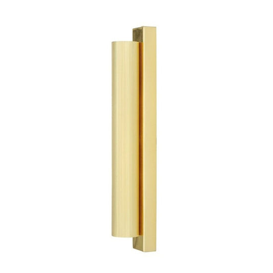 Mullan Lighting Royce Modern Slender Reeded Brass Wall Light