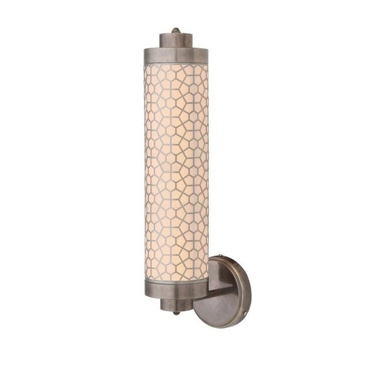 Mullan Lighting Ocala Brass Wall Light With Hexagonal Mesh