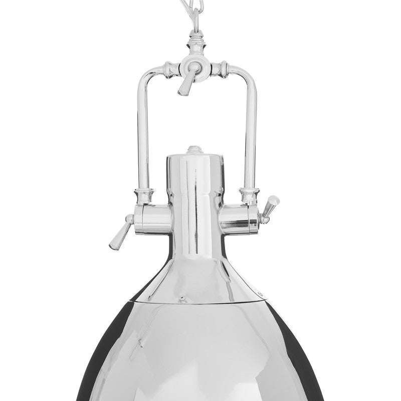 Madden Industrial Pendant Light-Niro Home-Chrome-nirohome