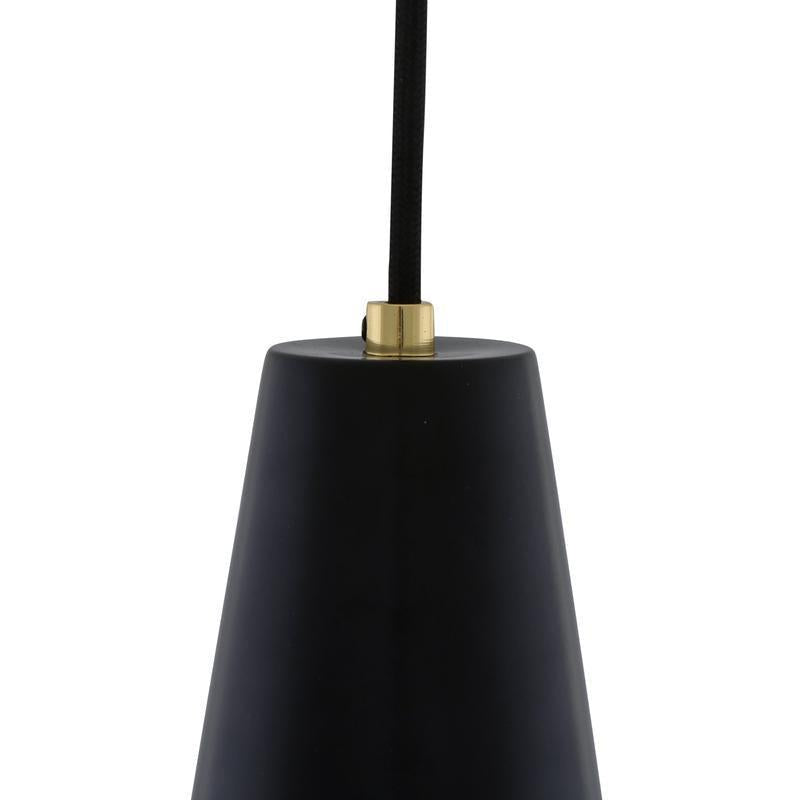 Malabo Industrial Pendant Light 16cm-Mullan Lighting-Polished Brass & Matt Black-100cm-nirohome