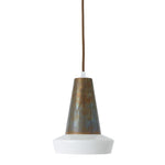 Malabo Industrial Pendant Light 16cm-Mullan Lighting-White & Antique Brass-100cm-nirohome