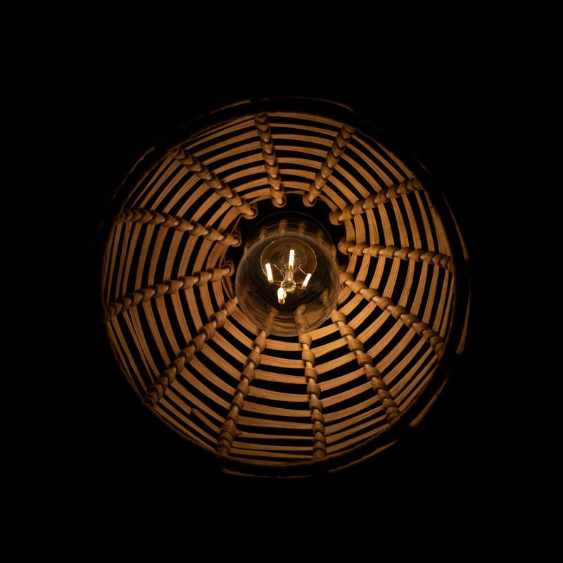 Malta Small Rattan Pendant Light 15cm-Mullan Lighting-Antique Brass-100cm-nirohome