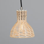 Malta Small Rattan Pendant Light 15cm-Mullan Lighting-Antique Brass-100cm-nirohome