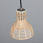 Malta Small Rattan Pendant Light 15cm-Mullan Lighting-Antique Silver-100cm-nirohome