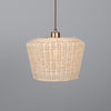 Manila Large Rattan Pendant Light 30cm-Mullan Lighting-Antique Brass-nirohome