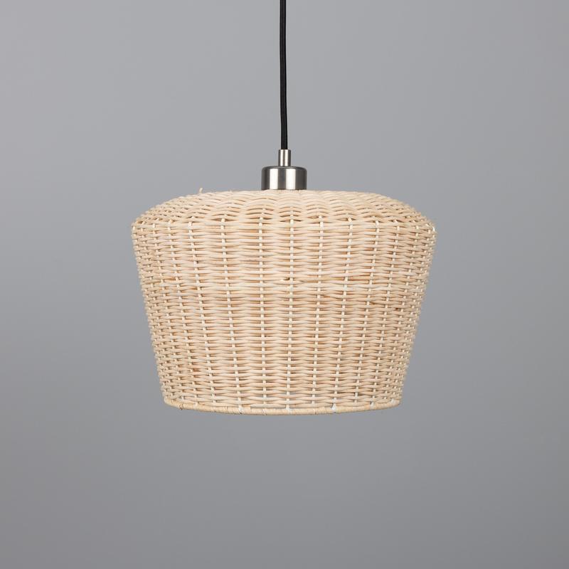 Manila Large Rattan Pendant Light 30cm-Mullan Lighting-Antique Silver-nirohome
