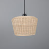 Manila Large Rattan Pendant Light 30cm-Mullan Lighting-Powder Coated Matt Black-nirohome