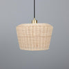 Manila Large Rattan Pendant Light 30cm-Mullan Lighting-Satin Brass-nirohome