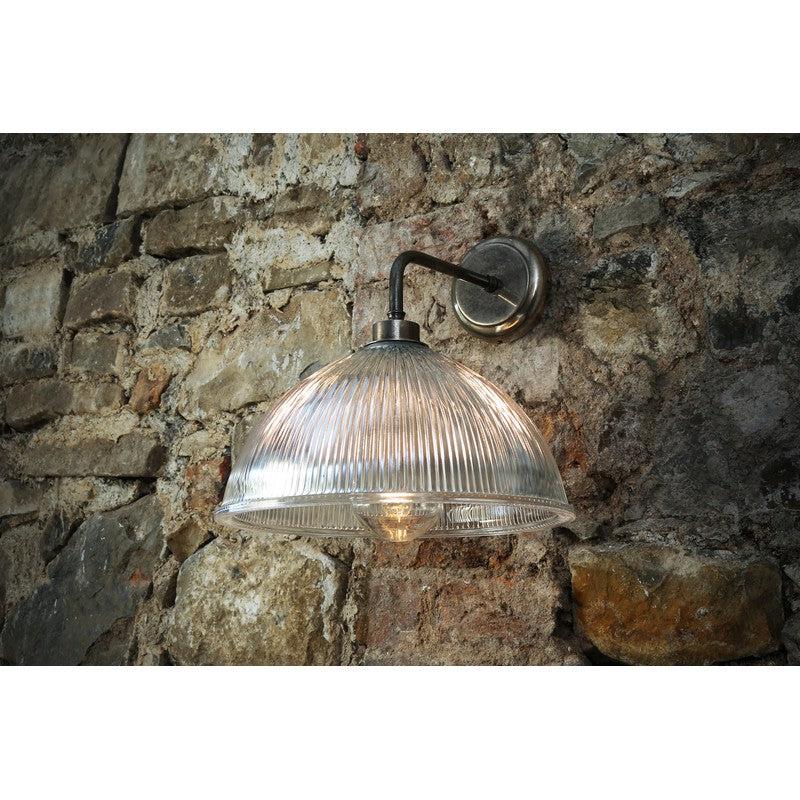 Maris Prismatic Glass Bathroom Wall Light IP65-Mullan Lighting-Antique Brass-nirohome