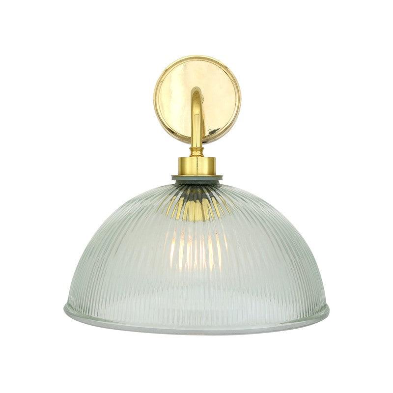 Maris Prismatic Glass Bathroom Wall Light IP65-Mullan Lighting-Antique Brass-nirohome