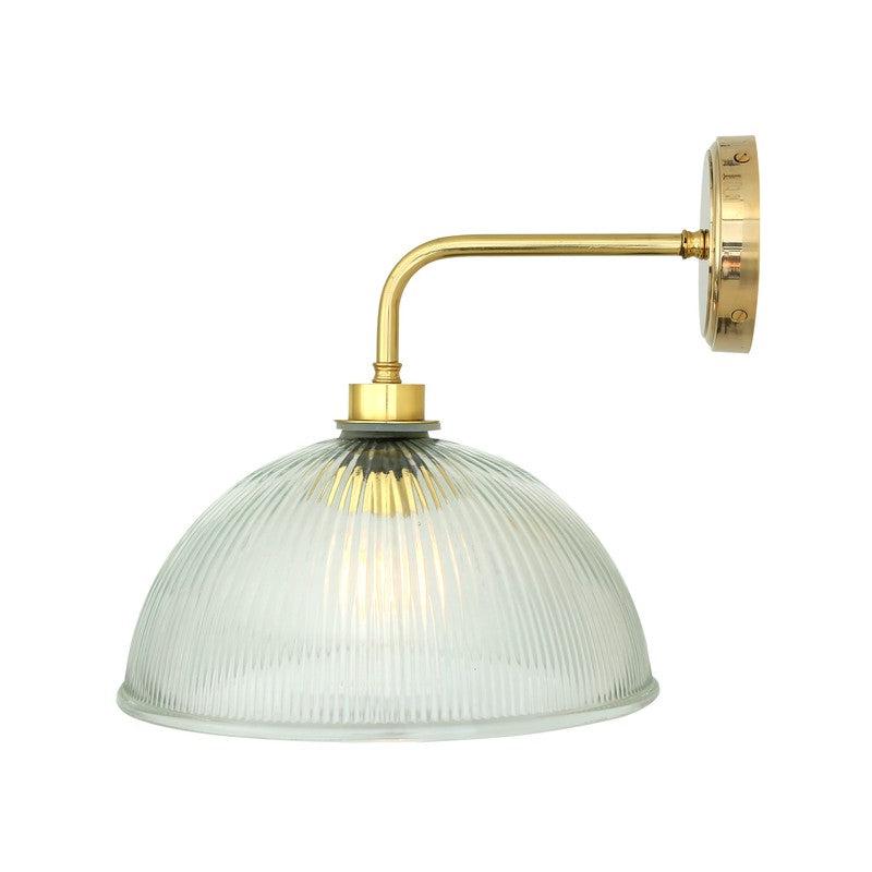 Maris Prismatic Glass Bathroom Wall Light IP65-Mullan Lighting-Antique Brass-nirohome