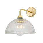 Maris Prismatic Glass Bathroom Wall Light IP65-Mullan Lighting-Polished Brass- Indoor Only-nirohome