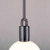 Medium Forked Pendant With Opal Glass Globe-Buster + Punch-Brass-nirohome