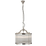 Melba Townhouse Glass Nickel Pendant-Wrenford & Co.-nirohome