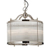 Melba Townhouse Glass Nickel Pendant-Wrenford & Co.-nirohome