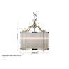 Melba Townhouse Glass Nickel Pendant-Wrenford & Co.-nirohome