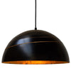 Midas Pendant Light With Black Dome & Gold Leaf-Mullan Lighting-100cm-nirohome