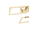 Montes 3 Square Gold Abstract Ceiling Light-Niro Home-nirohome