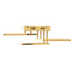 Montes 3 Square Gold Abstract Ceiling Light-Wrenford & Co.-nirohome
