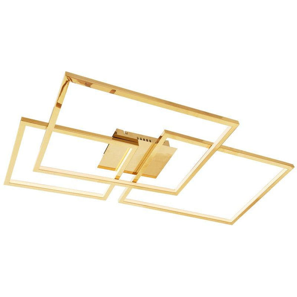 Montes Gold Abstract LED Ceiling Light