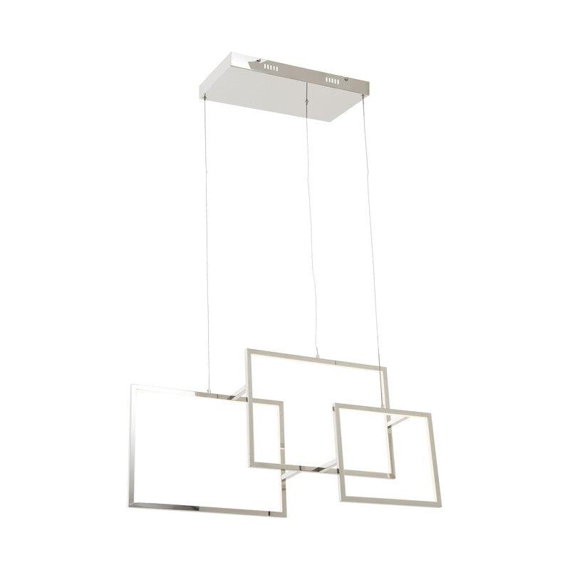 Montes Square Geometric LED Pendant Light-Niro Home-nirohome