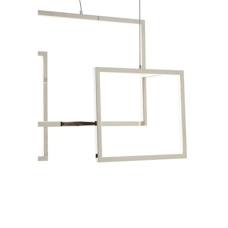 Montes Square Geometric LED Pendant Light-Niro Home-nirohome