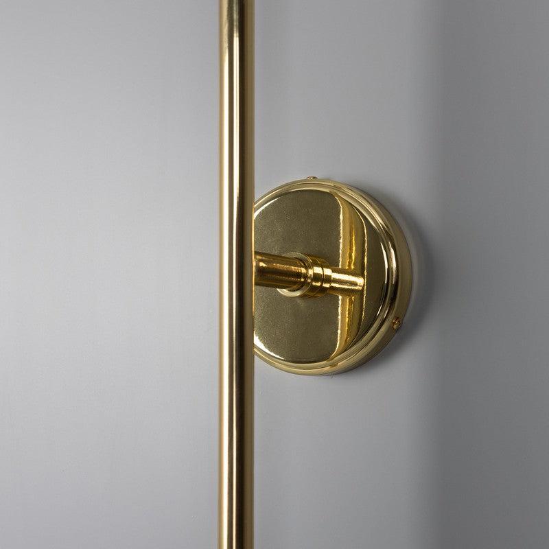 Monto Double Globe Slim Bathroom Wall Light - 61cm IP44-Mullan Lighting-Antique Brass-nirohome