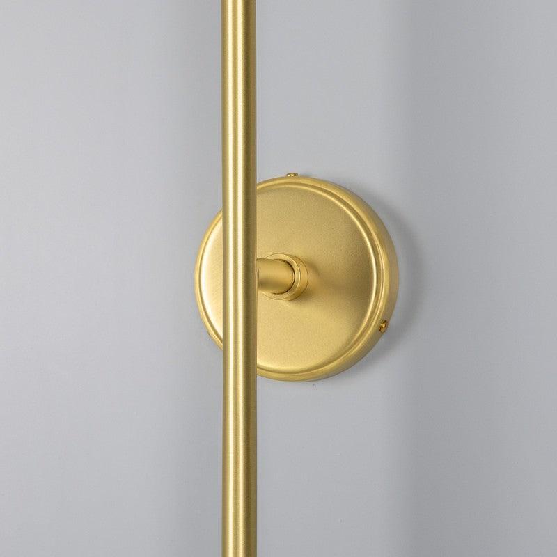 Monto Double Globe Slim Bathroom Wall Light - 61cm IP44-Mullan Lighting-Antique Brass-nirohome