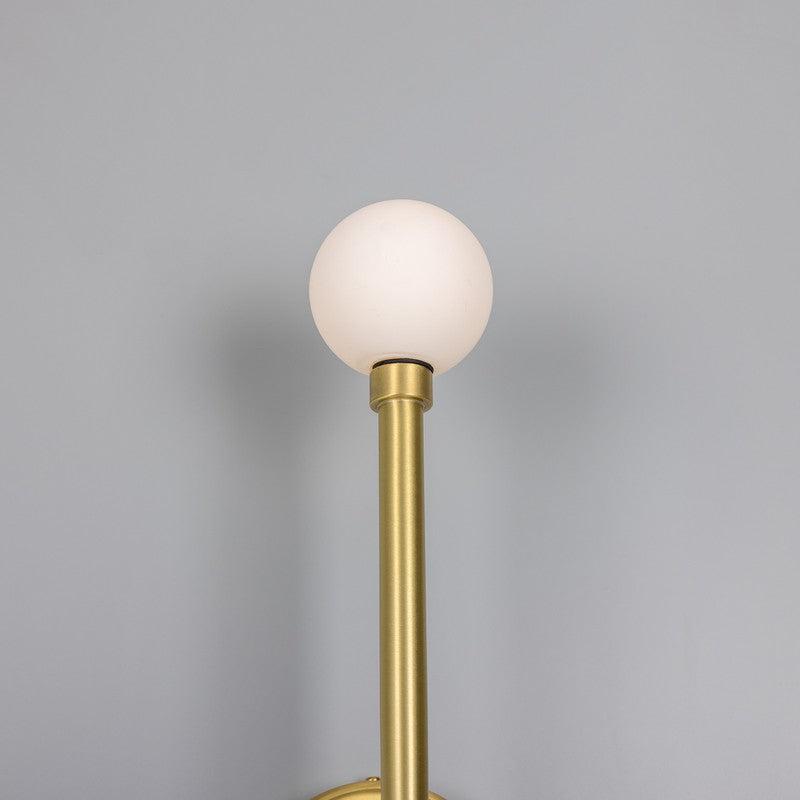 Monto Double Globe Slim Bathroom Wall Light - 61cm IP44-Mullan Lighting-Antique Brass-nirohome