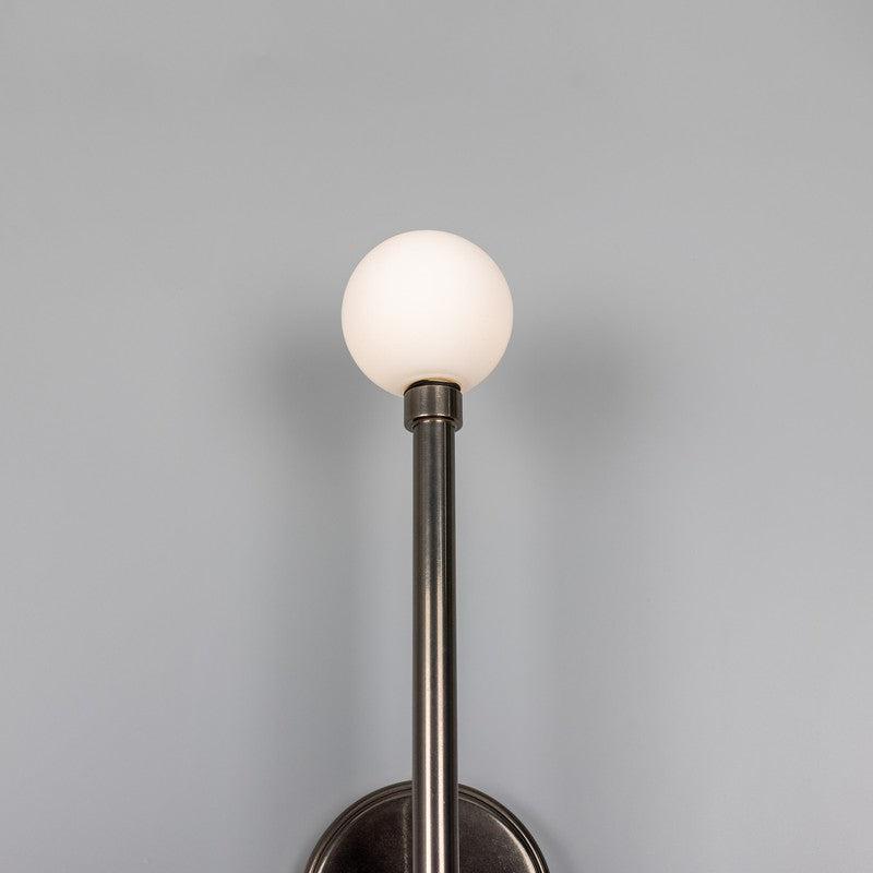 Monto Double Globe Slim Bathroom Wall Light - 61cm IP44-Mullan Lighting-Antique Brass-nirohome