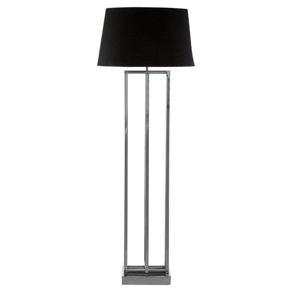 Moore Rectangular Stainless Steel Frame Floor Lamp