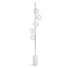 Morris Five Bulb Twisting Floor Lamp-Niro Home-White Marble-Nickel-nirohome