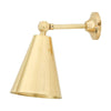 Moya Adjustable Brass Cone Wall Light-Mullan Lighting-Polished Brass-nirohome