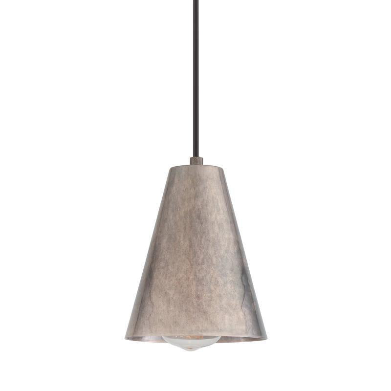 Moya Modern Brass Cone Pendant Light 14cm-Mullan Lighting-Antique Silver-100cm-nirohome