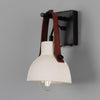 Nagi Organic Ceramic Wall Light With Rescued Fire-Hose Strap-Mullan Lighting-nirohome