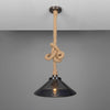 Naxos Jute Rope Pendant With Vintage Brass Shade-Mullan Lighting-Antique Brass-100cm-nirohome