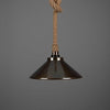 Naxos Jute Rope Pendant With Vintage Brass Shade-Mullan Lighting-Antique Brass-100cm-nirohome