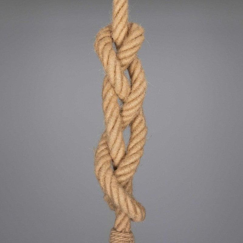 Naxos Jute Rope Pendant With Vintage Brass Shade-Mullan Lighting-Antique Brass-100cm-nirohome