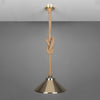 Naxos Jute Rope Pendant With Vintage Brass Shade-Mullan Lighting-Antique Brass-100cm-nirohome