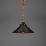 Naxos Jute Rope Pendant With Vintage Brass Shade-Mullan Lighting-Antique Brass-100cm-nirohome