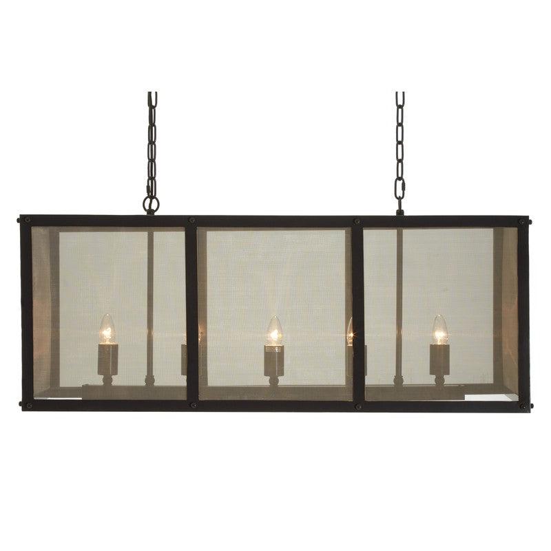 Nova 5 Bulb Gauze Panel Chandelier-Wrenford & Co.-nirohome