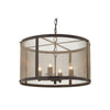 Nova Antique Black and Gold Round Chandelier-Wrenford & Co.-nirohome