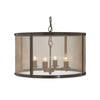 Nova Antique Black and Gold Round Chandelier-Wrenford & Co.-nirohome